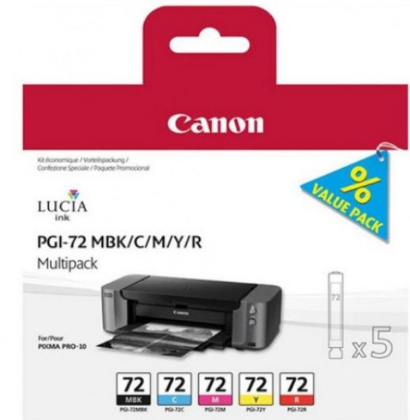 Canon PGI72 MBK/C/M/Y/R Multi pck