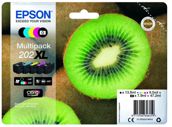 Epson T02G7 Patron Multipack 202XL (Eredeti)