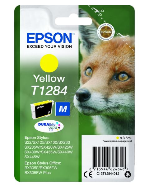 Epson T1284 Patron Yellow 3,5ml (Eredeti)