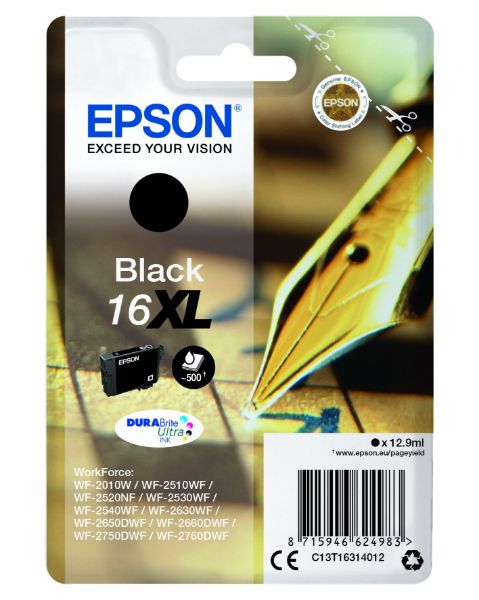 Epson T1631 Patron Black 12,9ml 16XL (Eredeti)