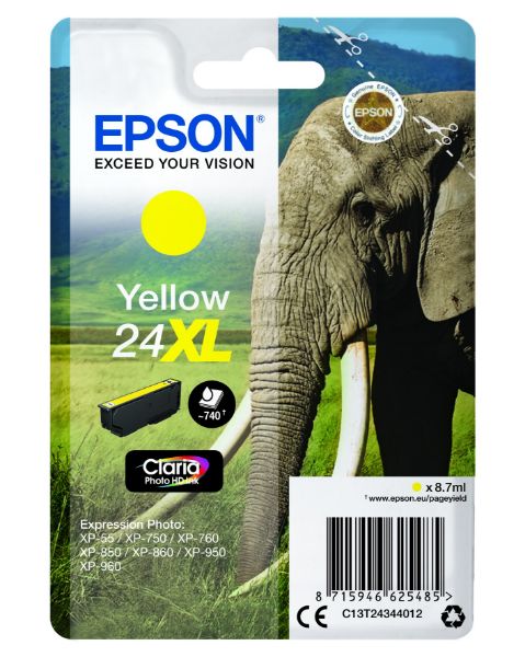 Epson T2434 Patron Yellow 8,7ml 24XL (Eredeti)