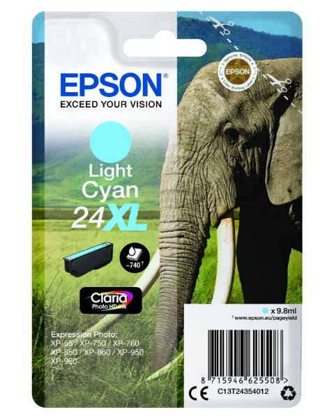 Epson T2435 Patron Light Cyan 9,8ml 24XL (Eredeti)