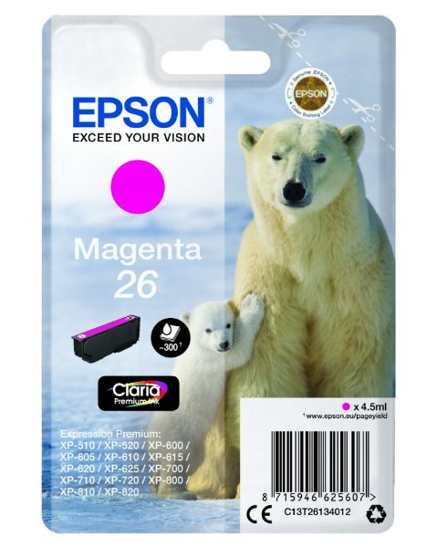 Epson T2613 Patron Magenta 4,5ml 26 (Eredeti)