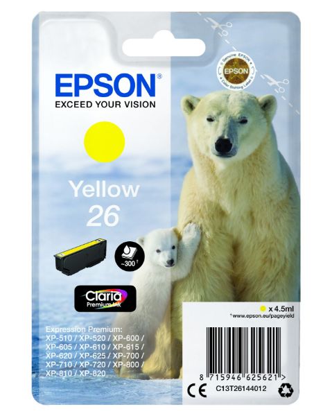 Epson T2614 Patron Yellow 4,5ml 26 (Eredeti)