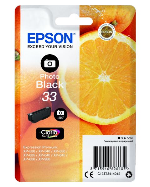Epson T3341 Patron Photo Black 4,5 ml (Eredeti)
