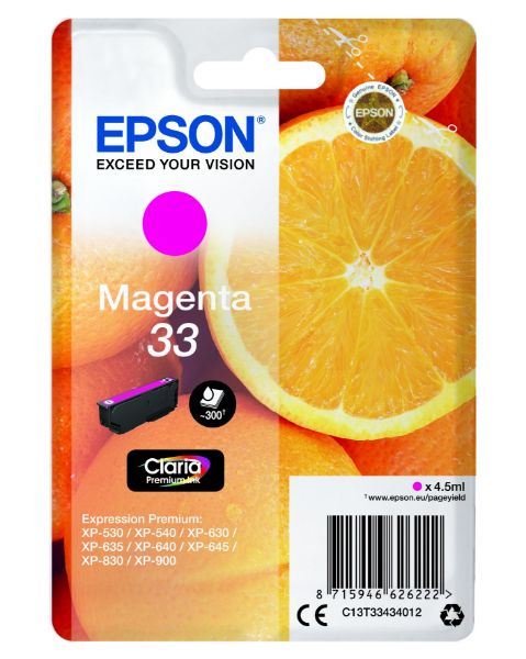 Epson T3343 Patron Magenta 4,5ml (Eredeti)