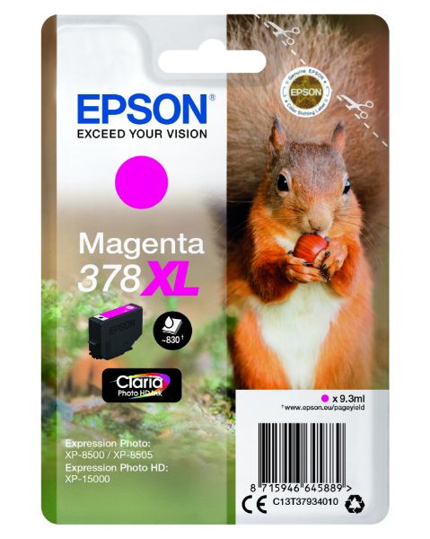 Epson T3793 Patron Magenta 9,3ml 378XL (Eredeti)