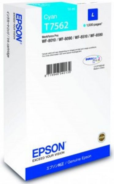 Epson T7562 Patron Cyan 1,5K (Eredeti)