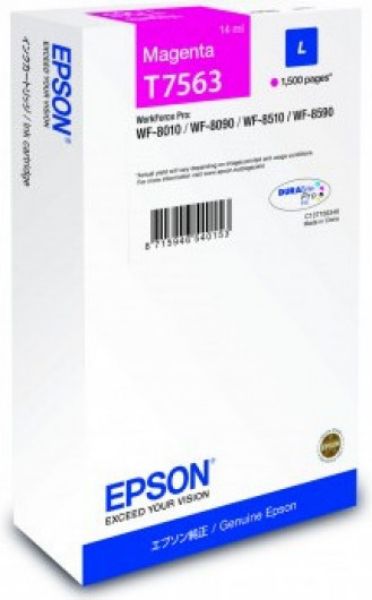 Epson T7563 Patron Magenta 1,5K (Eredeti)
