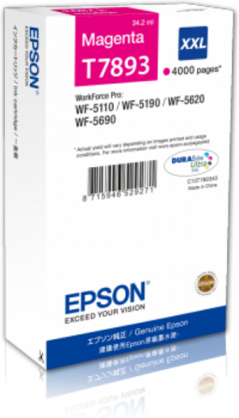 Epson T7893 Patron Magenta 4K (Eredeti)