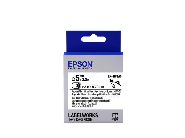 Epson LK-4WBA5 Black/White 5mm szalag(2.5m)