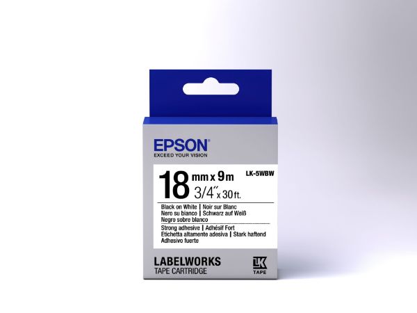 Epson LK-5WBW Black/White 18mm szalag (9m)