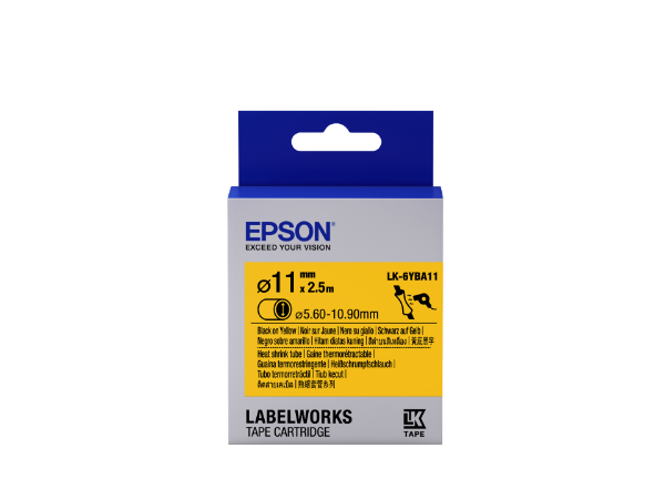 Epson LK-6YBA11 Black/Yellow D11mm szalag (2.5m)