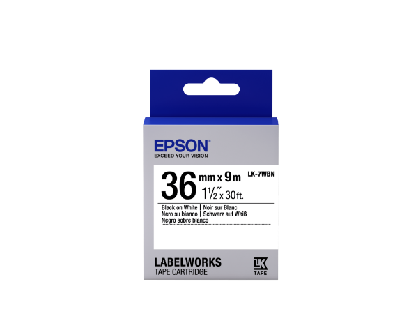 Epson LK-7WBN Black/White 36mm szalag (9m)