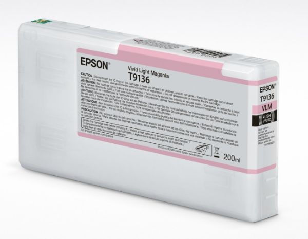 Epson T9136 Patron Vivid Light Magenta 200ml (Eredeti)