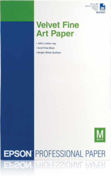Epson A/3+ Velvet Fine Art Papír 20Lap 260g (Eredeti)