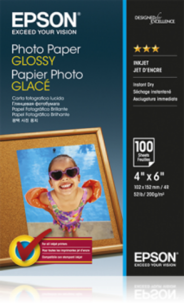 Epson 10x15 Fényes Fotópapír 100Lap 200g (Eredeti)