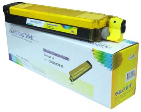 OKI C8600/C8800 Cartridge Yellow 6K (New Build) CartridgeWeb