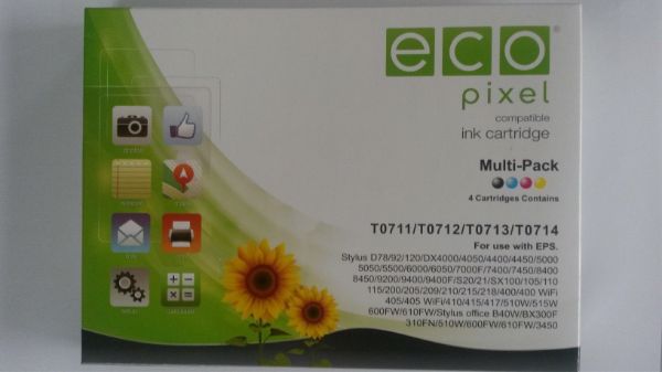 EPSON T07154010 Multipack 4 db-os ECOPIXEL BRAND (For use)