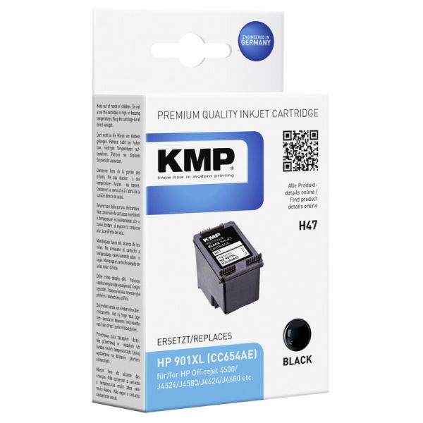 HP CC654AE Black No.901XL KMP (For Use)