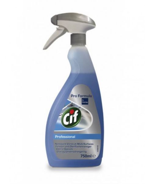 Cif Professional Window & Multi Surface Cleaner 750ml