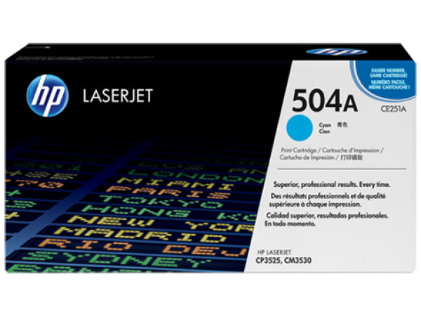 HP CE251A Toner Cyan 7k No.504A (Eredeti)