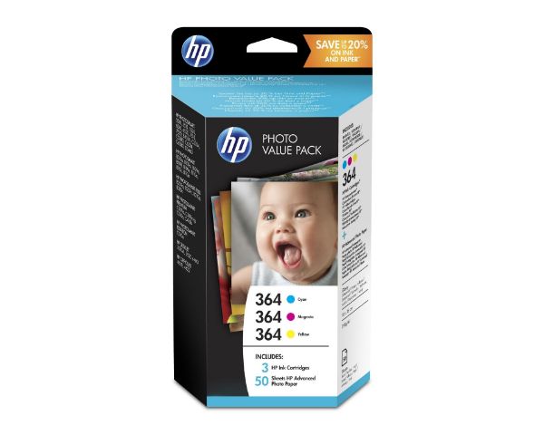 HP 364 Series Photosmart Photo Value Pack 50 sheets 10x15 cm T9D88EE (Eredeti)