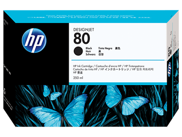 HP C4871A Patron Black 350ml No.80 (Eredeti)
