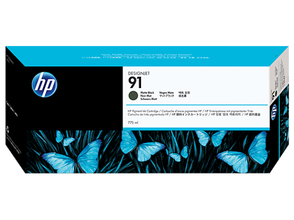 HP C9464A Patron Matt Black 775ml No.91 (Eredeti)