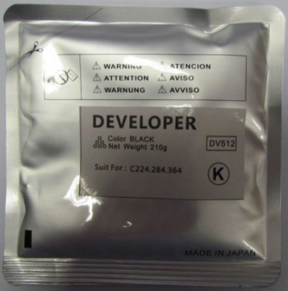 MINOLTA C224 developer BK CT DV512K  (For use)