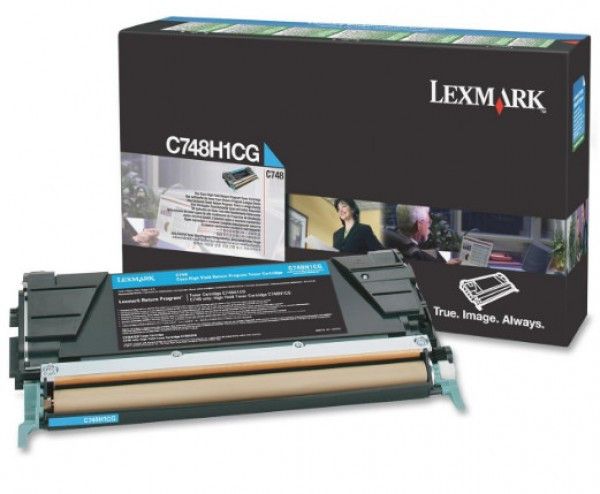 Lexmark C748 High Return Toner Cyan 10K (Eredeti) C748H1CG