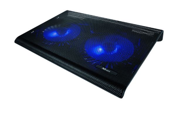 Trust Azul Laptop hűtő állvány 2ventillátor  fekete