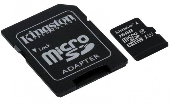 Mem Kingston 16GB micro SDHC Canv CL10