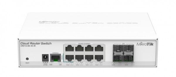 MikroTik CRS112-8G-4S-IN 8port GbE LAN 4port SFP uplink Cloud Router Switch