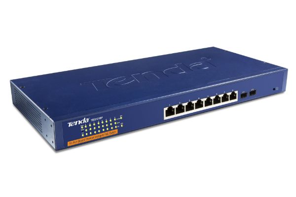 TENDA Switch TEG1210P 8 Port Gigabit + 2 Shared Mini-GBIC Port