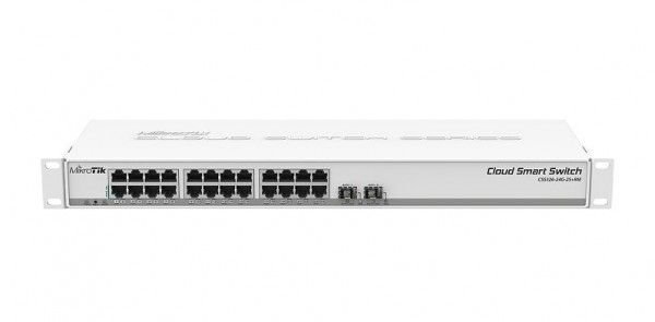 MikroTik CSS326-24G-2S+RM 1U 19 24port GbE LAN 2x 10GbE SFP+ Cloud Smart Switch