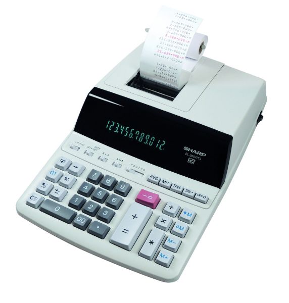 Sharp EL2607 számológép szalagos